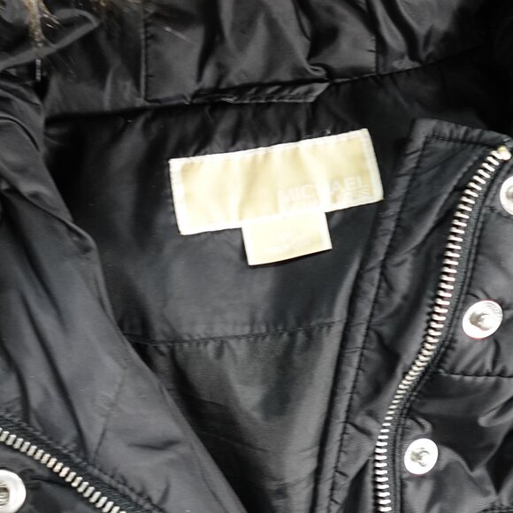 MICHAEL Michael Kors Women's Faux-Fur Trim Hooded Maxi Puffer Coat Small - Picture 3 of 9